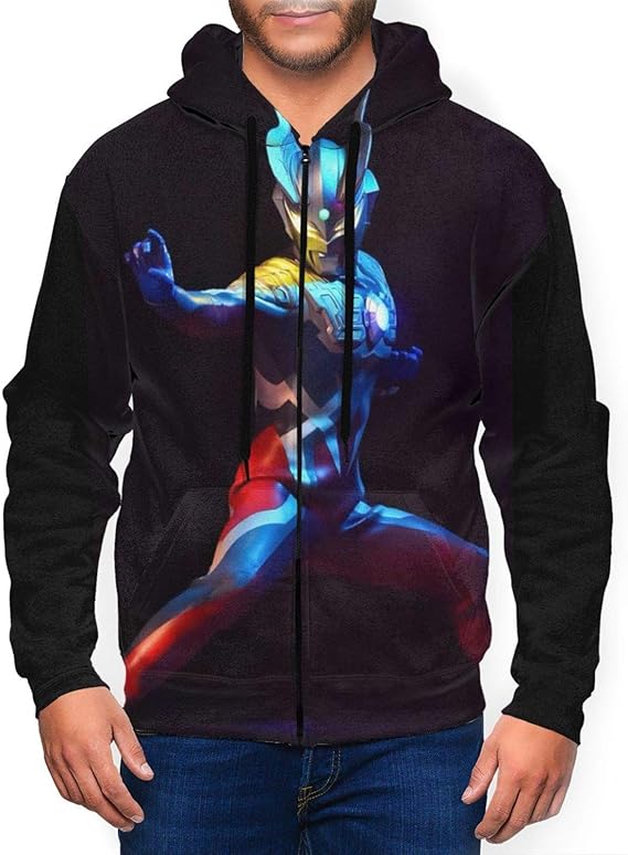 Amazon Co Jp 新品ウルトラマンゼットultraman Z 7 メンズフーディー パーカー 長袖 春秋冬服 ファスナー おしゃれ カジュアルプルオーバー 100 ポリエステル 暖かい スウェットシャツs M L Xl Xxl 3xl 服 ファッション小物