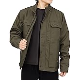 BOCOMAL FR Jackets Insulated Coat CAT4 Fire Resistant Duck Canvas Winter Outwear Light Water Repellent and Oil Resistant