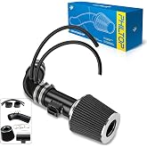PHILTOP 3" Cold Air Intake System for 2004-2007 Honda Accord 2.4L, Black | with MAF Sensor Bung, Washable Air Filter, Improved HP