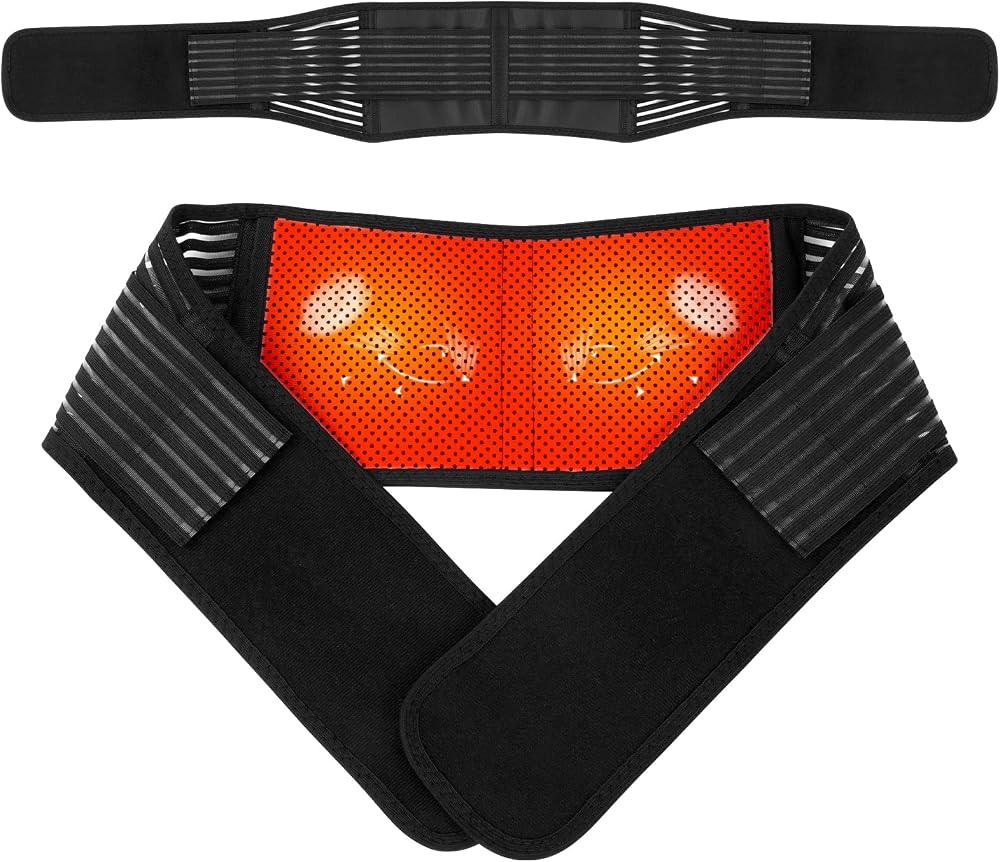ACWOO Heated Back Support Belt Magnetic Therapy Lumbar Support