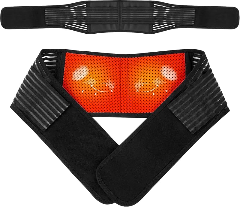 ACWOO Heated Back Support Belt Magnetic Therapy Lumbar Support