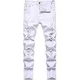 SUPBIRD Boy's Skinny Fit Ripped Destroyed Distressed Stretch Stylish Fashion Denim Jeans Pants