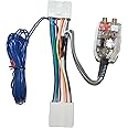 Factory Radio Add A Amp Amplifier Sub Interface Wire Harness Inline Converter Compatible with Dodge Compatible with Eagle and Compatible with Mitsubishi
