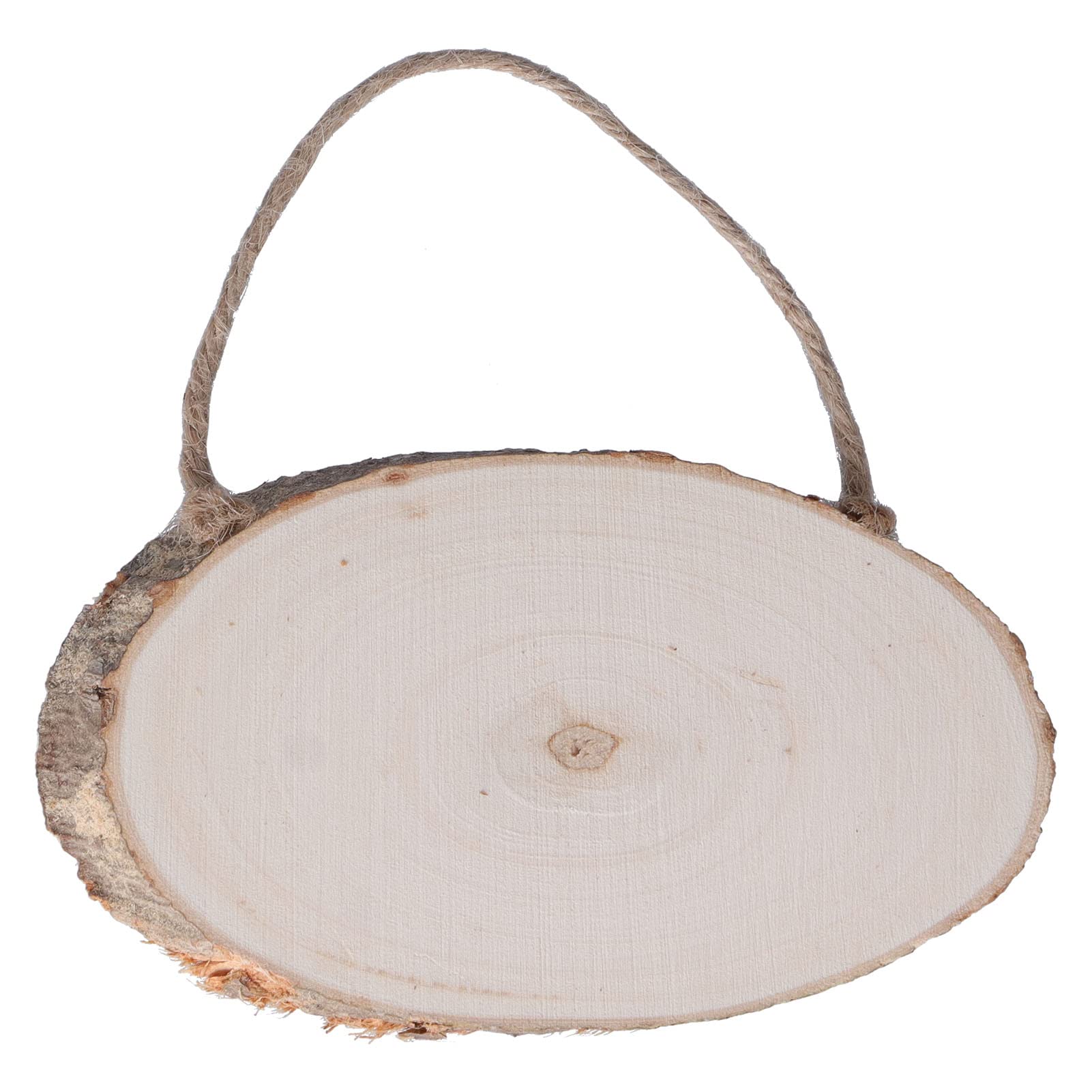 10 Pcs Wood Slices 6cmx12cm Door Pendant Natural Wood Slices Christmas Ornaments DIY Crafts with Bark for Crafts Round Wood Crafts Door Sign