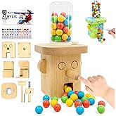 MUKESKY Wood Building Kits for Kids, DIY Woodworking Kit, Safe Creative Wooden Toys, Hand-Press Nose Candy Dispenser, Easy to Assemble, STEM Wooden Crafts for Boys & Girls