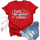 Teacher Christmas Shirts Women I Teach The Brightest Students Tshirt Xmas Tees Teacher Holiday T Shirt