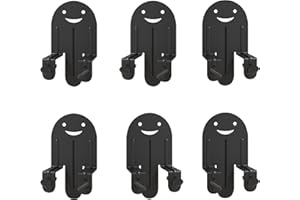 Upcanso Bed Frame Mattress Non Slip Gaskets, Set of 6 Cute Mattress Holder Place Anti-Slip Baffle, Easy to Installation Metal Pad Gripper, Black