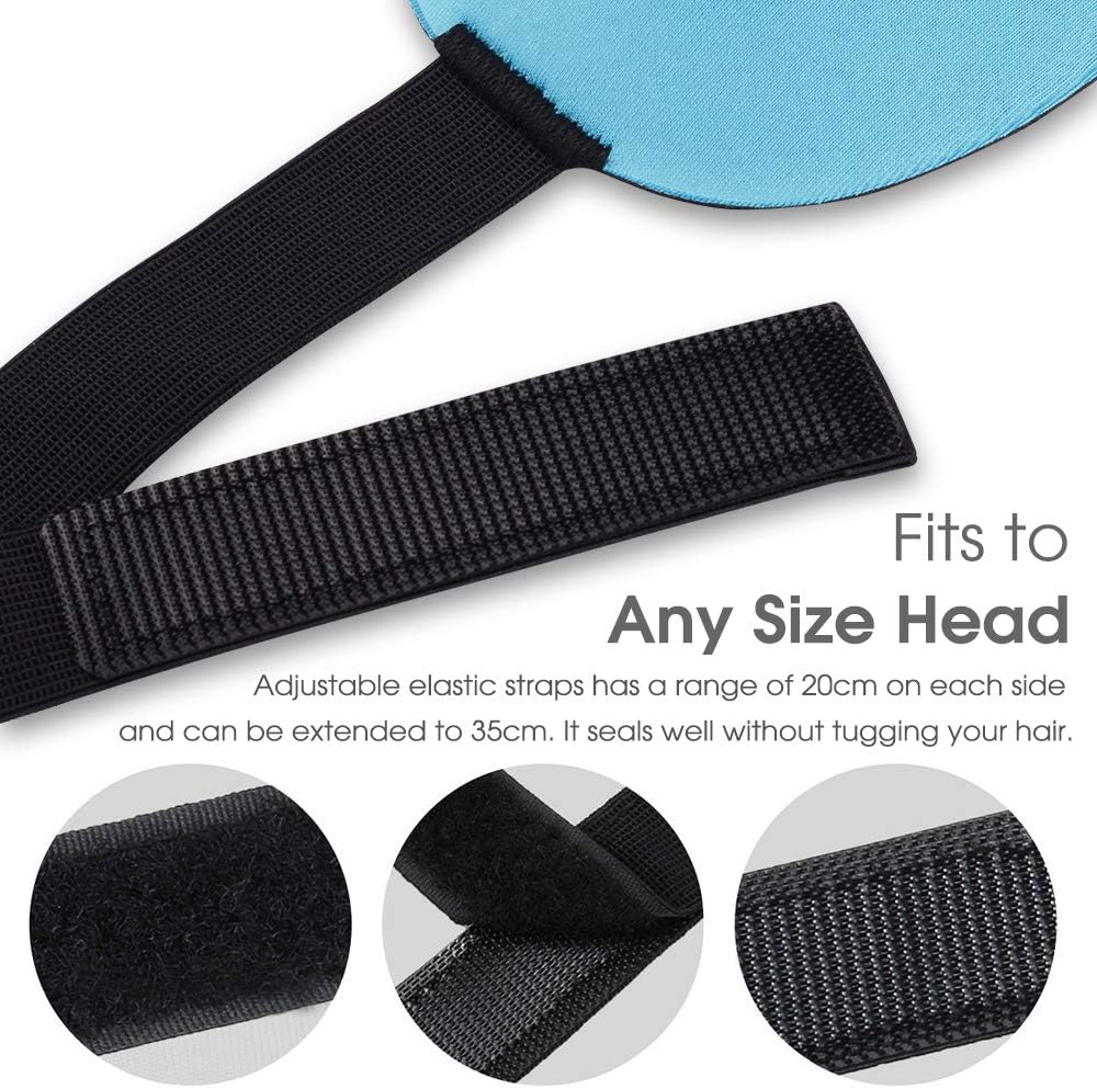 PrettyCare Sleep Mask 2 Pack,Eye Mask for Sleeping - 3D Contoured Sleeping Mask 100% Blackout - Blindfold Airplane with Ear Plugs, Night Masks with Travel Bag: Health & Personal Care