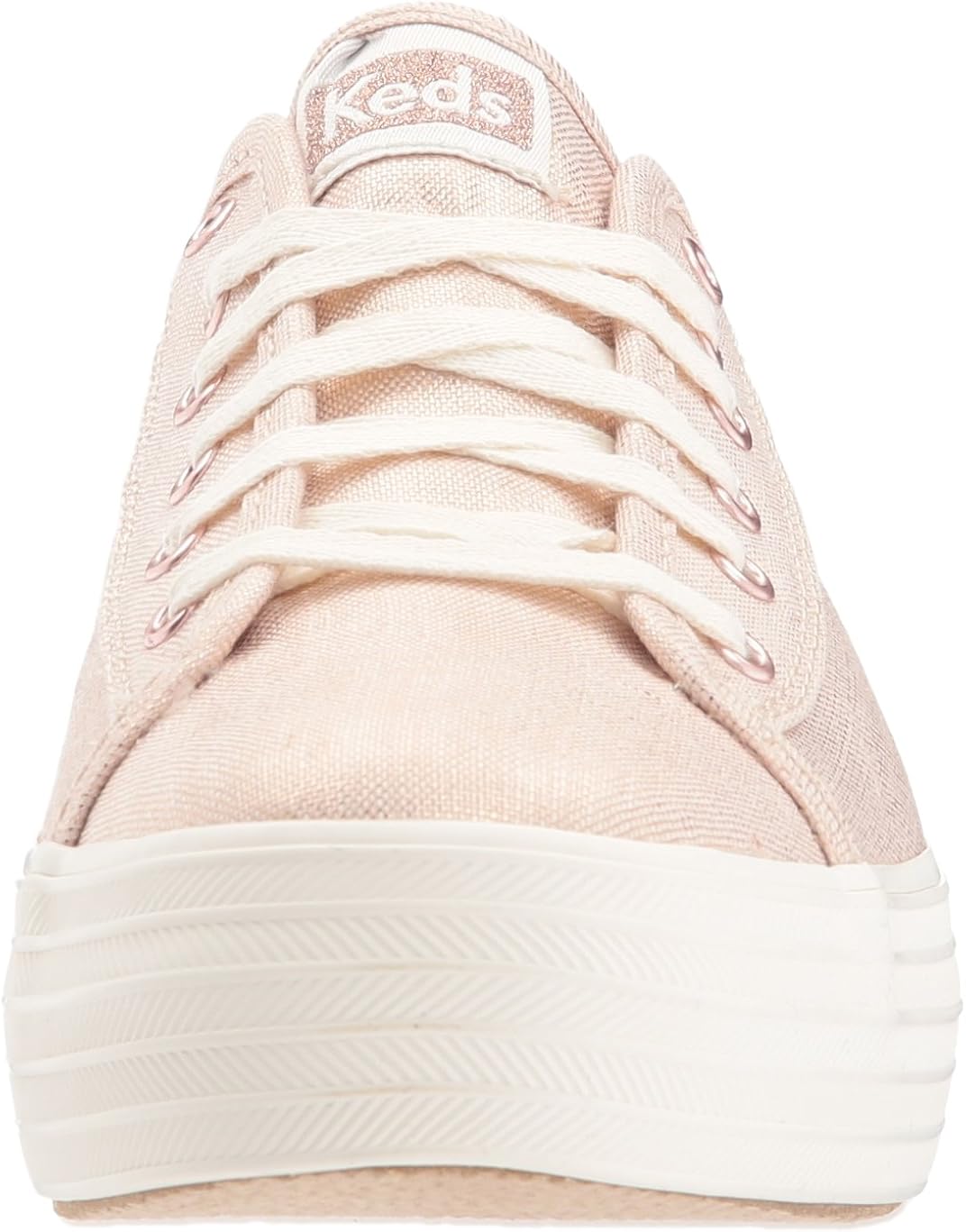 keds triple kick metallic linen