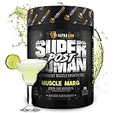 Alpha Lion Superhuman Post Workout Powder, Muscle Builder Drink, Creatine Monohydrate + More for Lean Muscle Growth, Strength & Volume, Supplement for Women & Men (25 Servings, Muscle Marg)