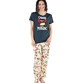 Lazy One Women’s Aquatic Pajama Set – Cute Ocean & Coastal Animal Loungewear for Comfort and Fun