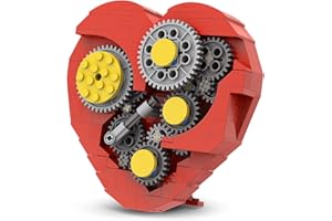 Millionspring A Clockwork Heart Sculpture Building Kits with Gear for Adult,Valentine Gifts Days Decoration for Her,Stress Reliever Building Toys,Creative New 2022(186pcs)