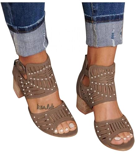 Womens Black Platform Sandals With Double Buckle - Casual Summer Thick Heel Shoes From Sandals - Price 118.21