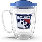 Tervis Made in USA Double Walled NHL New York Rangers Insulated Tumbler Cup Keeps Drinks Cold & Hot, 16oz Mug, Primary Logo