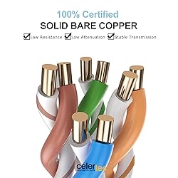 celertec CAT6A Ethernet Cable, 500ft, 23AWG Solid