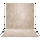 Haboke Abstract Photography Backdrop for Photoshoot 8x10ft, Beige,No Stand | Professional,Polyester Fabric,Roller Pocket on Top,Vintage Portrait Photo Props Booth Background,Photoshoot Studio