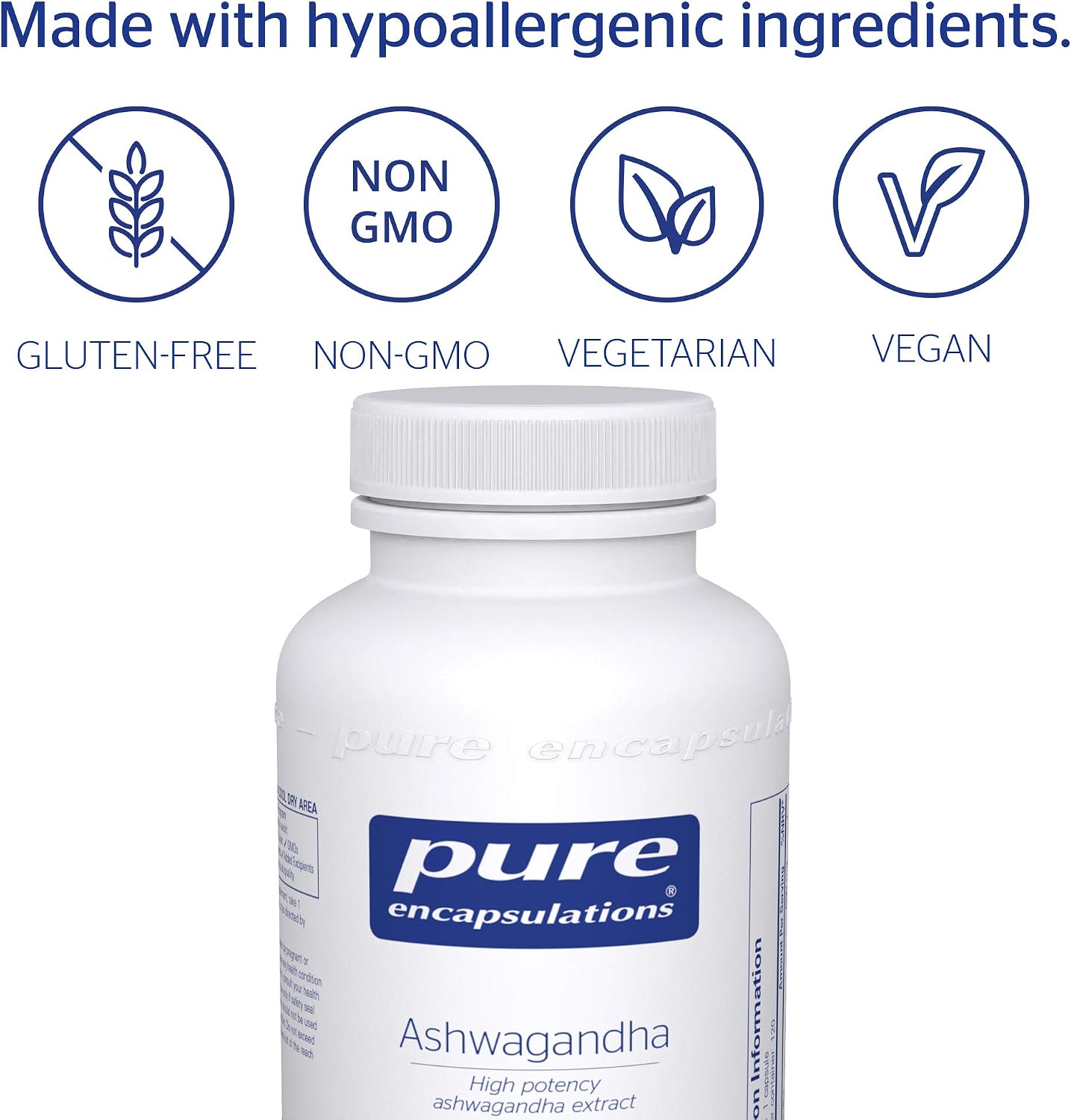 Pure Encapsulations - Ashwagandha High Potency Extract 500mg - Indian Ginseng/Winter Cherry Supplement to Support Cognitive and Joint Function - 120 Vegetarian Capsules - Image 5