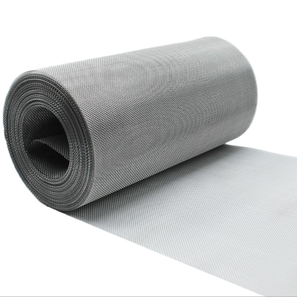 10 Metre Insect Mesh Rolls | Aluminium Fly Screen Mesh | Bug & Insect Protection (10 Metre x 100mm Roll)