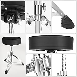 GrowDaily Drum Throne Seat,Adjustable Stool Drum