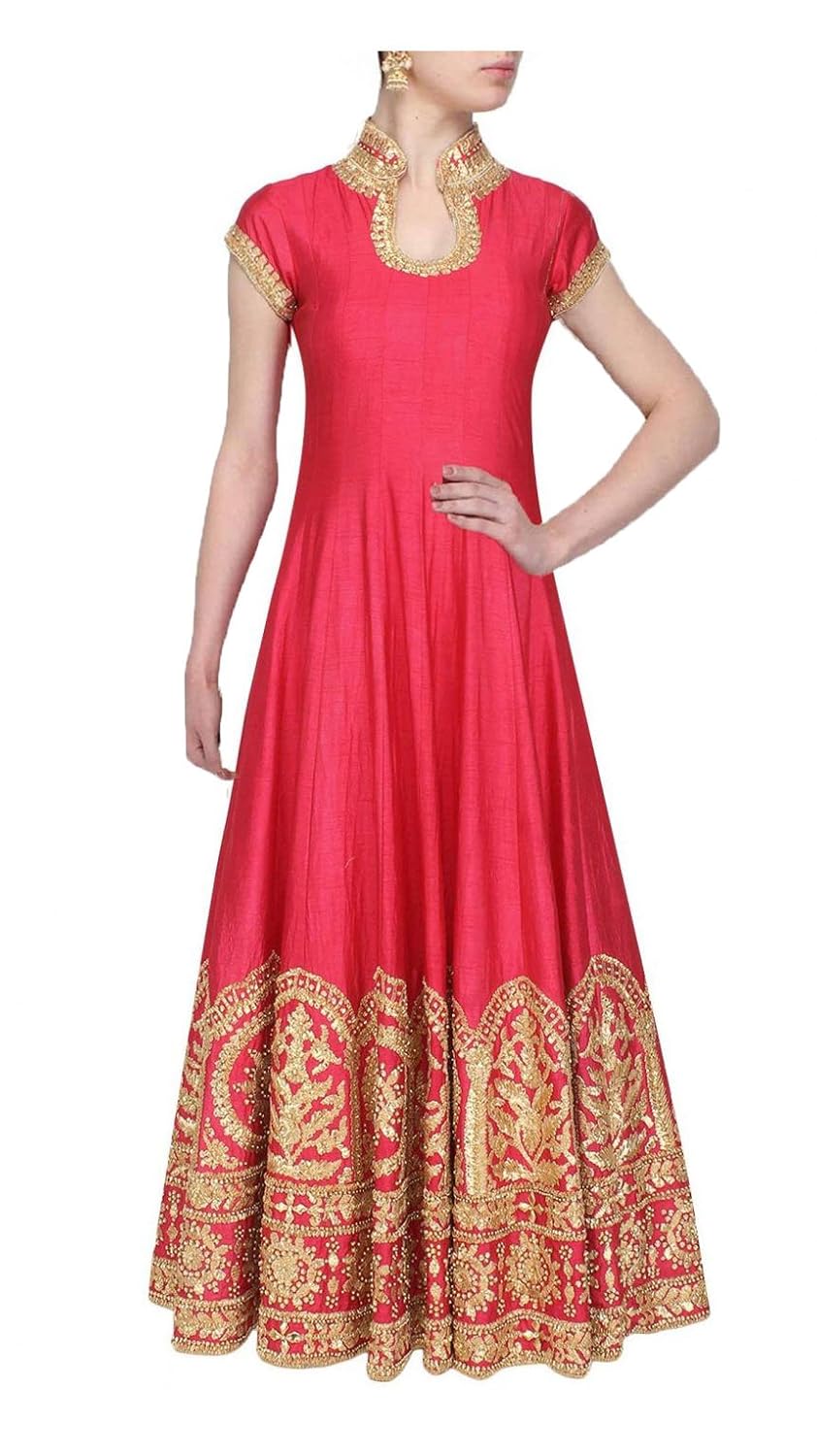 radha raman fashion women's satin salwar suits(rr1_pink_free size)