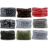 Neck Gaiter Mask Face Scarf Bandana Tube Cover Headwear Balaclava Headband Headwrap for Men and Women