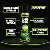 Autotek Professional Gloss Black Wheel Spray Paint 500 ml High Covering Power view 3