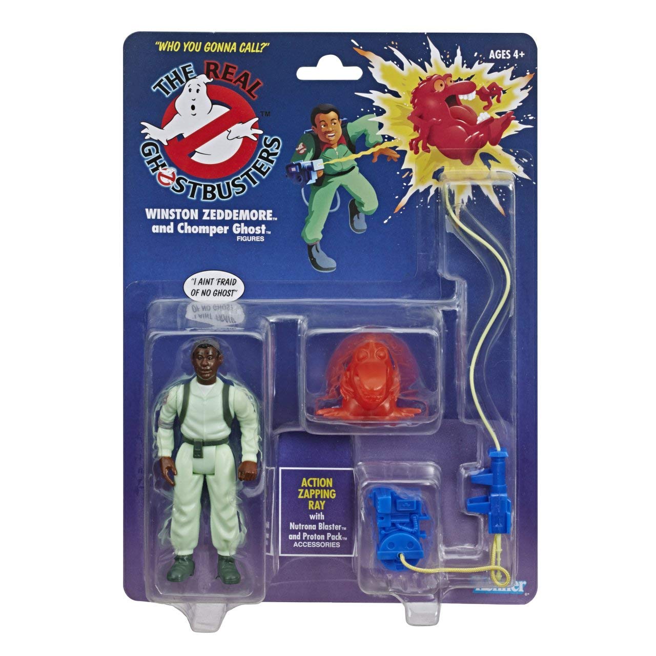 Ghostbusters Kenner Classics Winston Zeddemore and Chomper Ghost Retro Action Figure Toy with Accessories Great Gift for Collectors and Fans