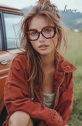 Laemzinv Oversized Square Blue Light Glasses for