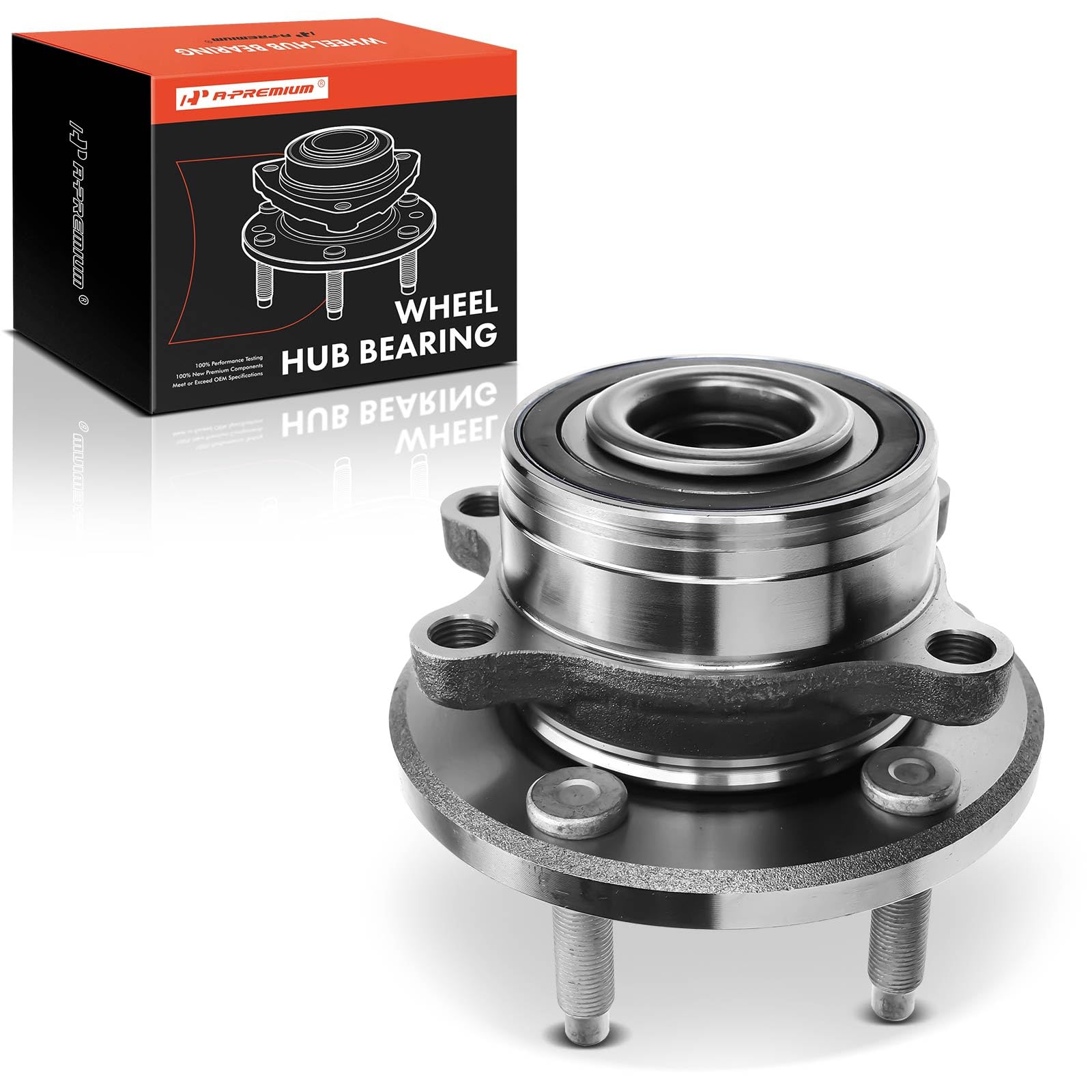Photo 1 of A-Premium Front or Rear Wheel Bearing and Hub Assembly with 5-Lug Compatible with Ford Explorer 2011-2019, Police Interceptor Utility 2013-2019, Non-ABS