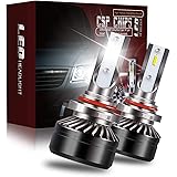 AUSI Extremely 9006 HB4 LED Headlight Bulbs Low Beam Fog Lights Replacement Conversion Mini Sized Design with Fans Adjustable