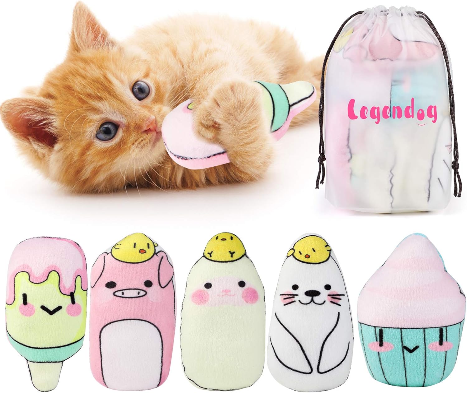 Amazon.com : Legendog Cat Catnip Toys 