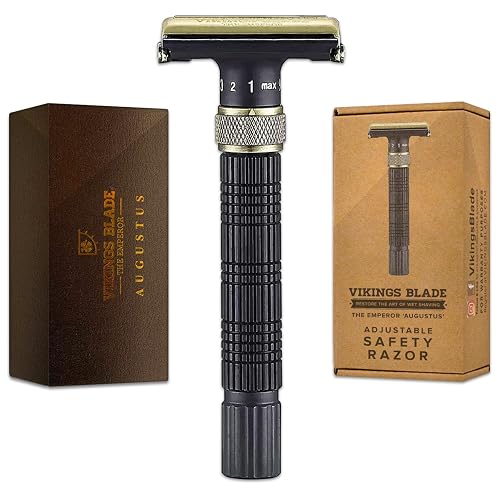 Saudi Razor Adjustable Double Edge Safety Razor, The Crusader by VIKINGS BLADE ...