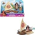Mattel Disney Princess Moana Small Doll & Boat Playset with Floating Boat Vehicle & 2 Character Friends, from Mattel Disney Movie