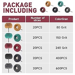 50 PCS Abrasive Buffing Wheels,1 Inch Buffing