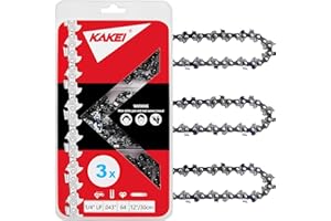 KAKEI 12 Inch Pole Saw Chain for Stihl 1/4" Pitch .043" Gauge 64 Drive Links Chainsaw Chain - 71PMM3 64 for Stihl Pole Saws (3 Chains)