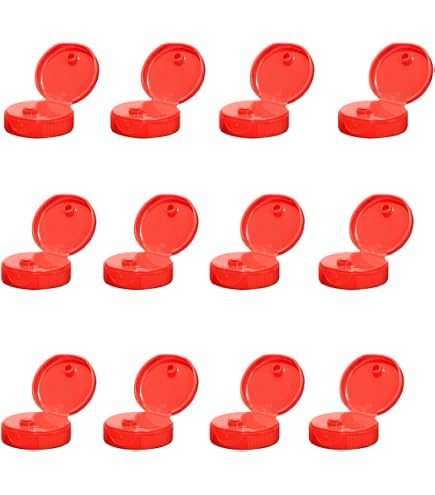 Amazon.com: kelkaa Caps 38-400 Red Flip Top Caps with 0.25 Amazon.com: kelkaa Caps 38-400 Red Flip Top Caps with 0.25
