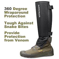 HUNTARMOR EVA Shin Guards Snake Gaiters: Semi Hard