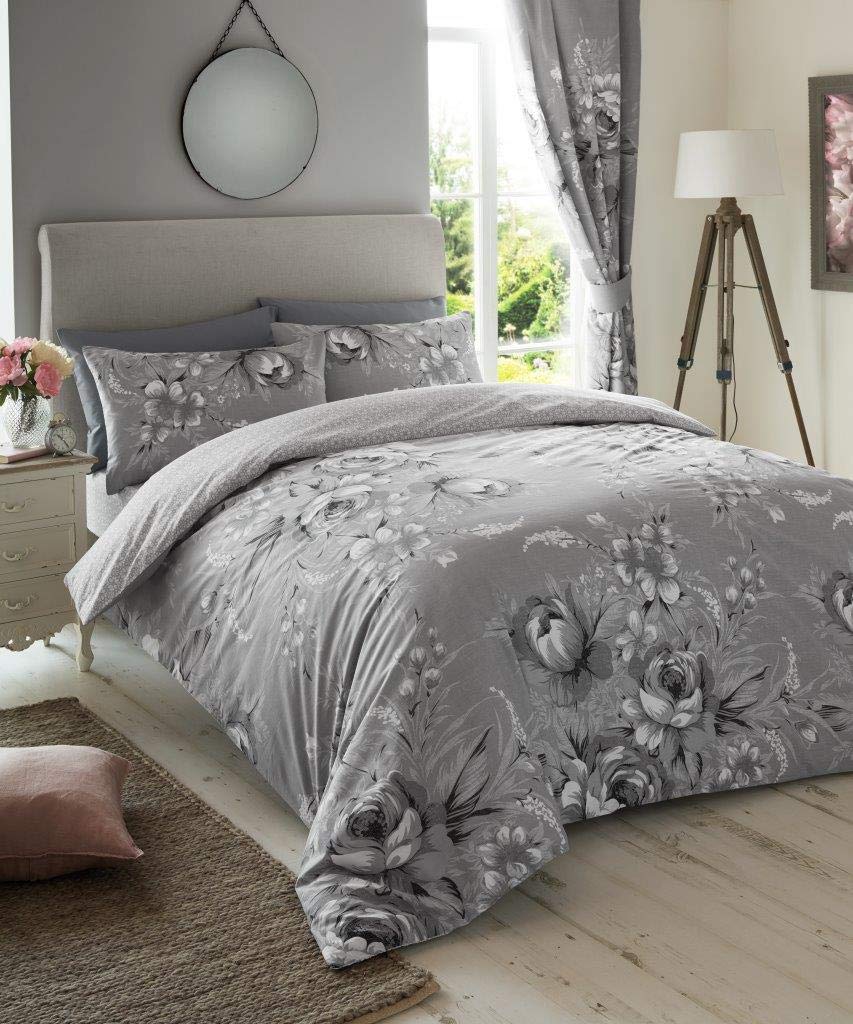 Gaveno Cavailia Annie Luxurious Bed Set with Duvet Cover and Pillow Cases, Polyester-Cotton, Single-Mono