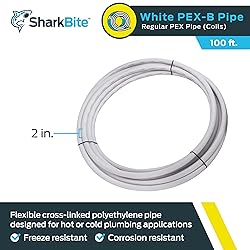 SharkBite 2 Inch x 100 Feet White PEX Pipe Flexible