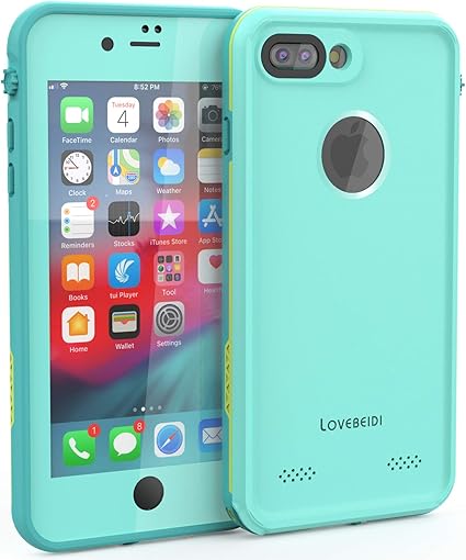 Amazon Com Love Beidi Iphone 8 7 Plus Waterproof Case Cover Built