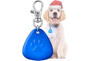QUELIEN LED Dog Safety Pendant – Night Visibility, Durable, Long Battery Life, Easy Clip-on for All Dogs, Blue