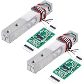 Wishiot 2sets 20kg Load Cell kit loadcell Weight Sensor with HX711 Load Cell Amplifier Weighing Sensor Module for DIY Kitchen Scale