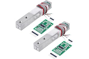 Wishiot 2sets 20kg Load Cell kit loadcell Weight Sensor with HX711 Load Cell Amplifier Weighing Sensor Module for DIY Kitchen Scale