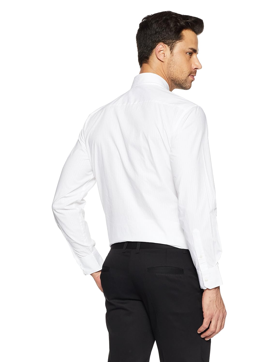 xessentia men's solid regular fit formal shirt