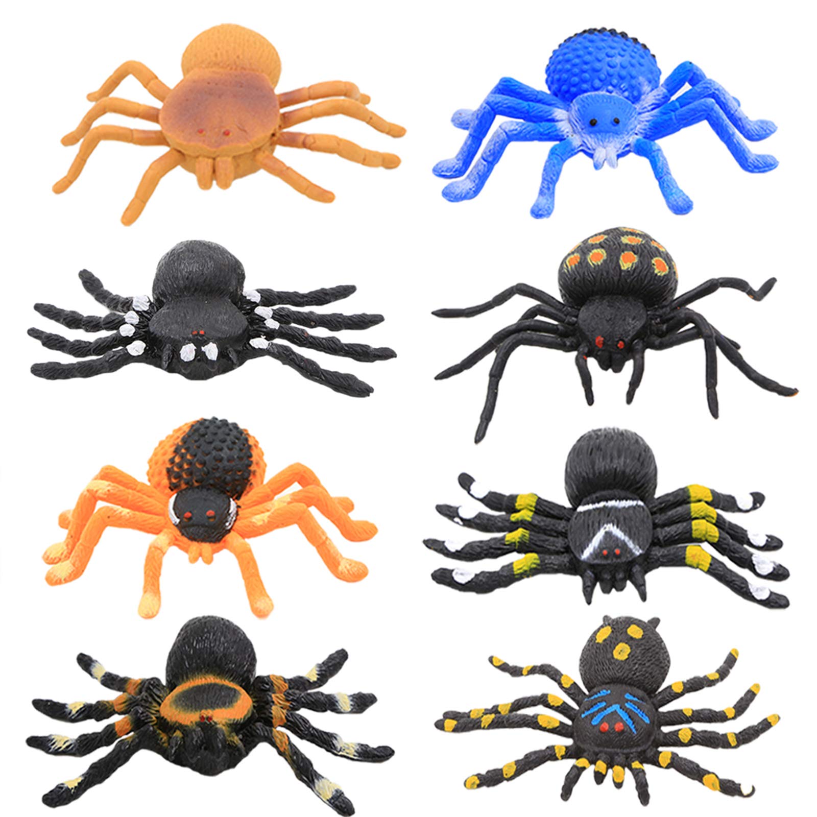 ValeforToy Spider Toy,5 inch Realistic Black Rubber