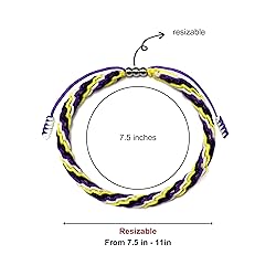 LAMIBEE Non-Binary Pride Bracelet, LGBTQ Enby Pride