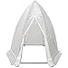 Abba Patio Portable 7.8'D x 6.7'W Hexagonal Walk in Greenhouse Fully Enclosed Lawn and Garden Outdoor Tent with Window, White