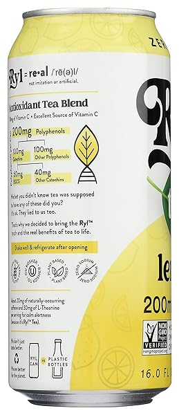 THE RYL CO., TEA BLACK LEMON, 16 FL OZ