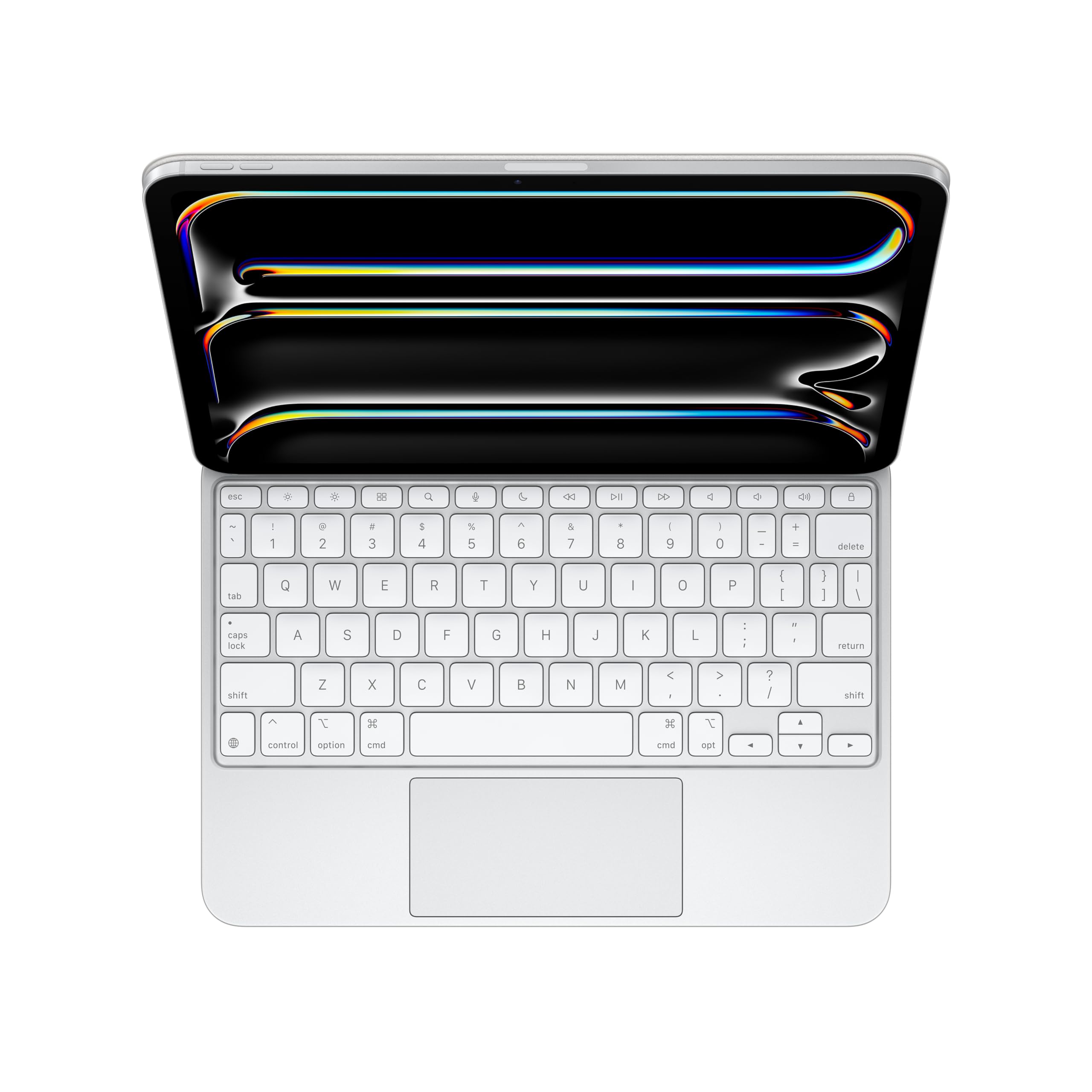 Apple iPad Magic Keyboard Case for iPad Pro 11-inch (M4), Great Typing Experience, Built-in Trackpad, Function Row, US English - White