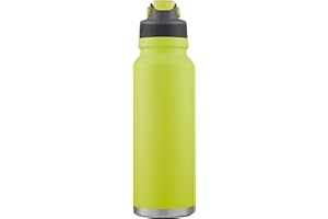 Coleman FreeFlow Vacuum-Insulated Stainless Steel Water Bottle with Leak-Proof Lid, 24oz/40oz Bottle with Button-Operated Lid